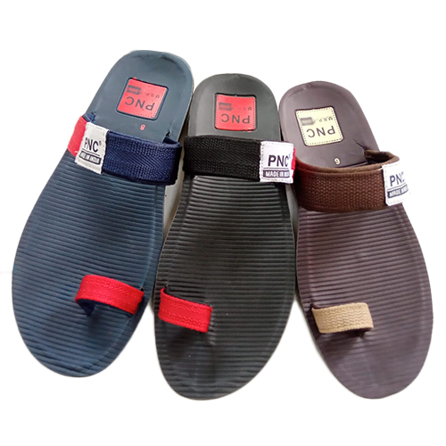 Gents Slippers ANGUTHA - Fabric & PU, Size 6X9, Available in Various Colors | Slip-On Style with Ribbons Closure, Comfortable PU Outsole