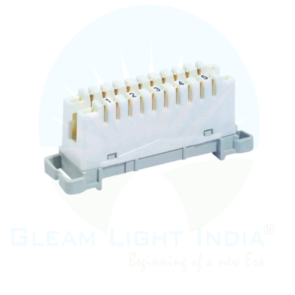 Krone Module 5 Pair - Abs Material, 1000 Mega Ohm Insulation Resistance | Telecommunication Application, Efficient Cable Management, Compact Design