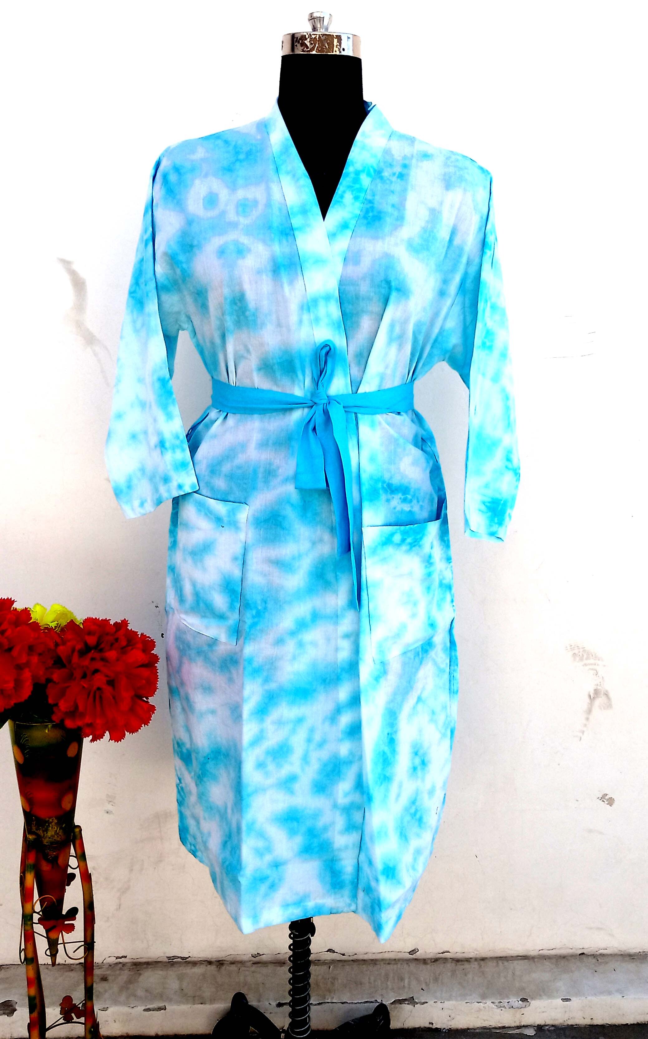 Tie Dye Bathrobe Cotton Bathrobe