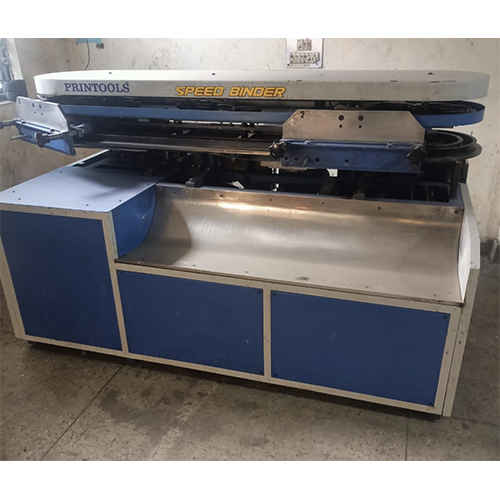 Gray & Blue Perfect Book Binding Machine 3 Clamp