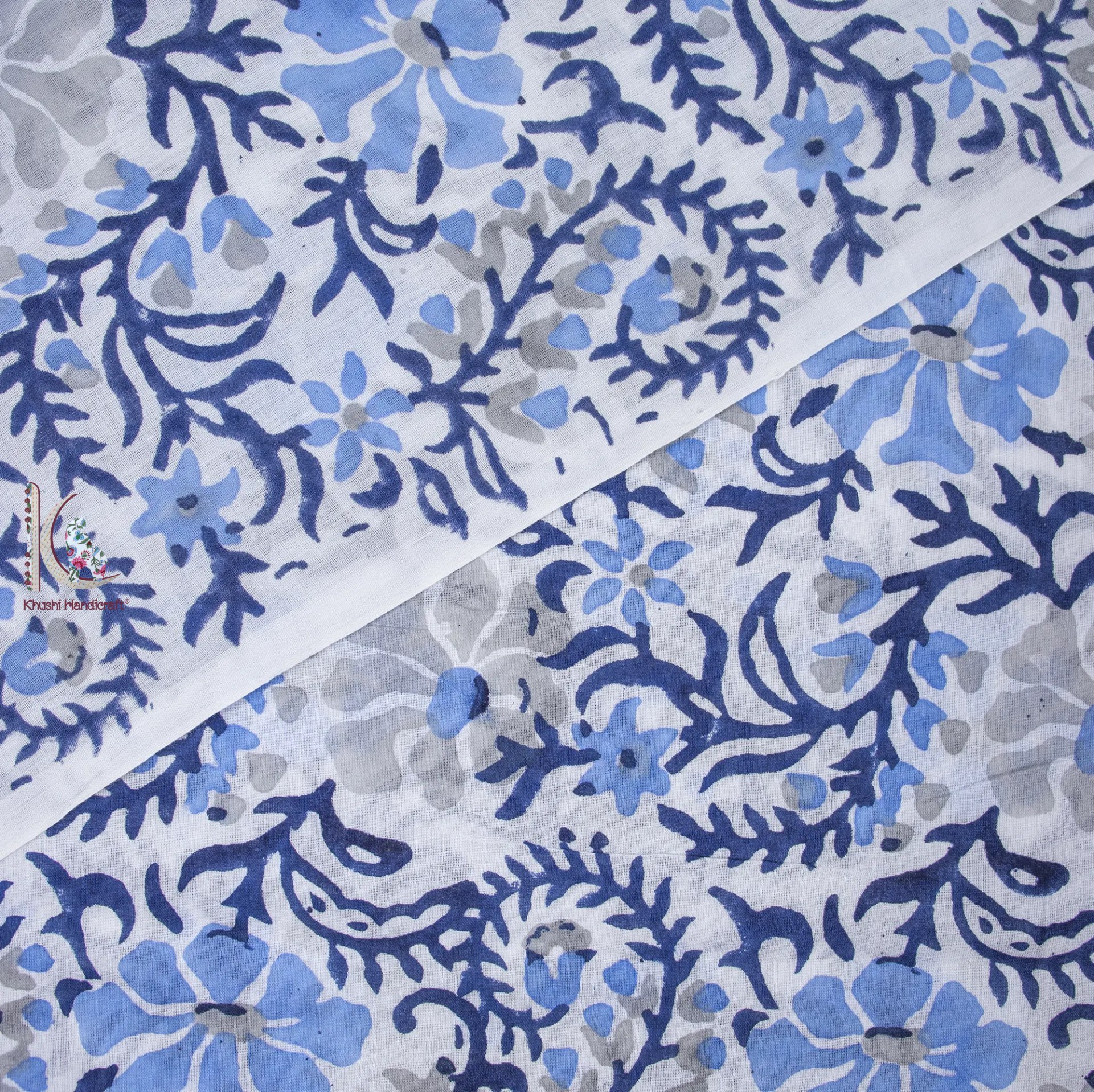 Sanganeri Hand Block Print Cotton Fabric