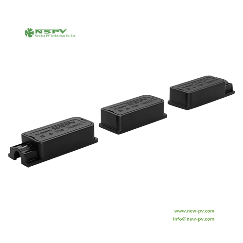 Black Split Solar Pv Junction Box For Solar Panel Wiring Protection