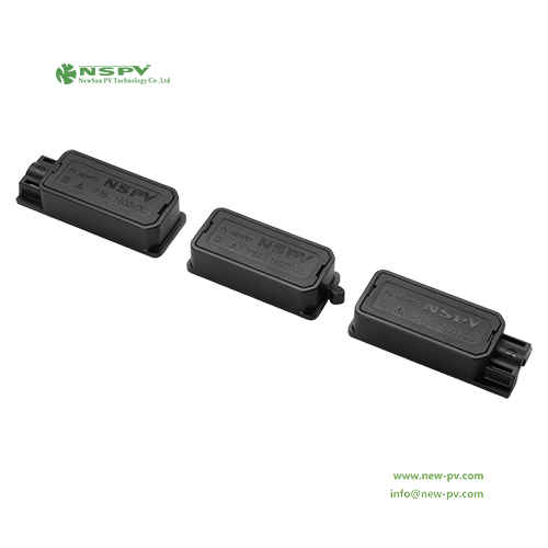 Black Split Solar Pv Junction Box For Solar Panel Wiring Protection