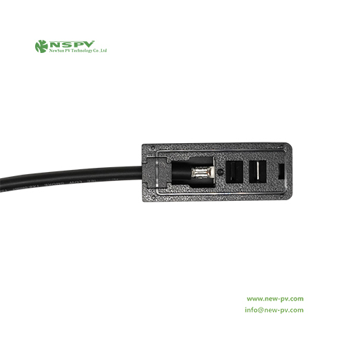 Black Split Solar Pv Junction Box For Solar Panel Wiring Protection