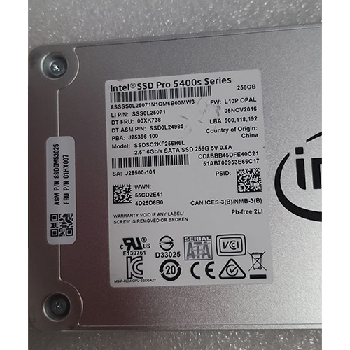 Ssd Pro 5400s Series 256 Gb Hard Disk Application: Industrial