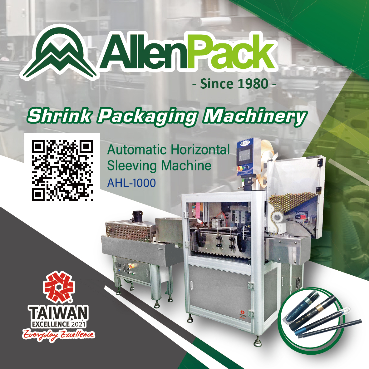 Horizontal Automatic Shrink Sleeving Machine Application: For Cosmetics