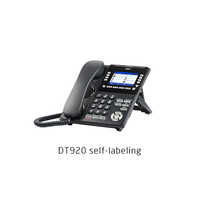 Black / White Dt920 Self Labeling Ip Desktop Phone