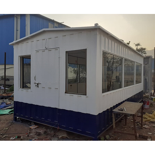 Customized Portable Cabin - Container Construction, Durable White Design | Sliding Pvc Windows, Insulated Climate Control, Modular Transportability, Versatile For Offices & Living Spaces