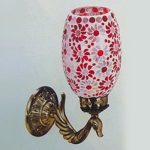 सफेद मोज़ेक ग्लास वॉल लाइट