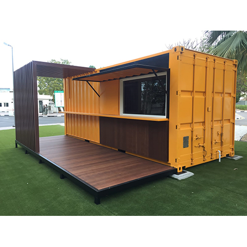 Brown Portable Shop Cabin