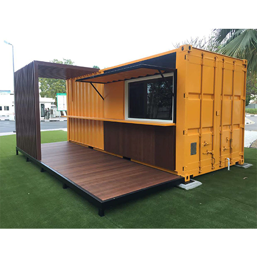 Brown Portable Shop Cabin