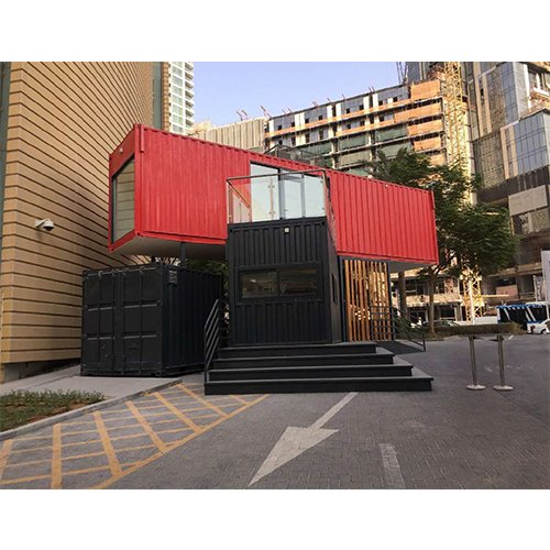 Brown Portable Shop Cabin