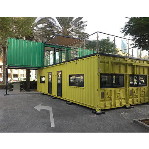 Brown Portable Shop Cabin