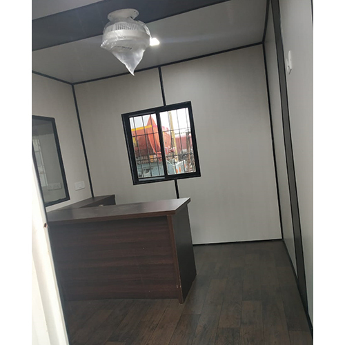 White Prefabricated Portable Office Cabin