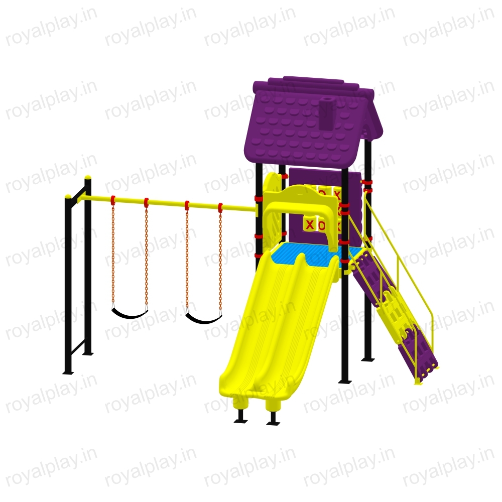 Outdoor Tunnel Spiral Slide - Material: Roto