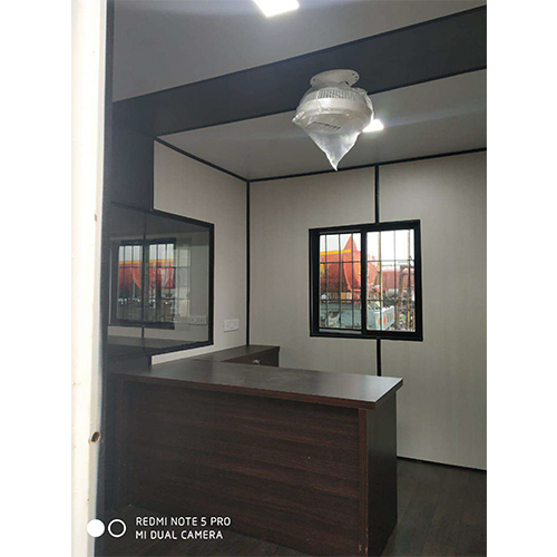 White Prefabricated Portable Office Cabin