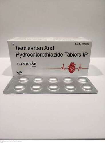 टेलस्ट्रिप एच - टेलमिसर्टन 40mg, हाइड्रोक्लोरोथियाजाइड 12.5mg | उच्च रक्तचाप का उपचार, एंजियोटेंसिन Ii रिसेप्टर ब्लॉकर, थियाजाइड मूत्रवर्धक