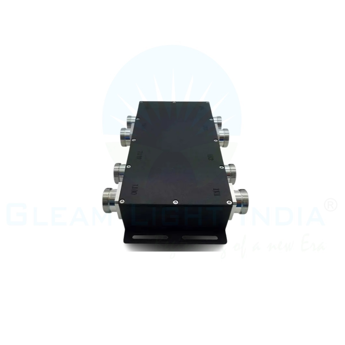 4-4 Hybrid Combiner - Aluminum Alloy, Black Powder Coated, 698-2700 Mhz | 4 Input/output Ports, â¤0.4 Db Insertion Loss, 23 Db Isolation, N-female Connector