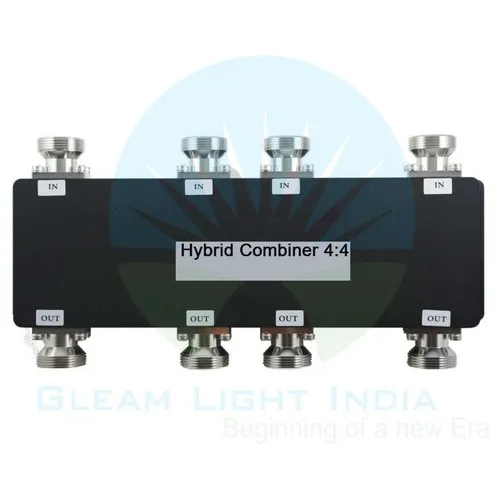 4-4 Hybrid Combiner - Aluminum Alloy, Black Powder Coated, 698-2700 Mhz | 4 Input/output Ports, â¤0.4 Db Insertion Loss, 23 Db Isolation, N-female Connector