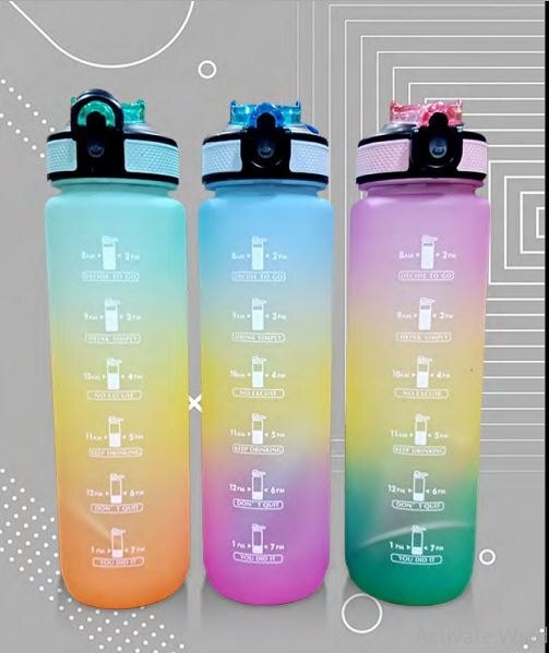 Nirlon Instasip Motivational Plastic Bottle - 1000ml - Capacity: 1000 Milliliter (Ml)