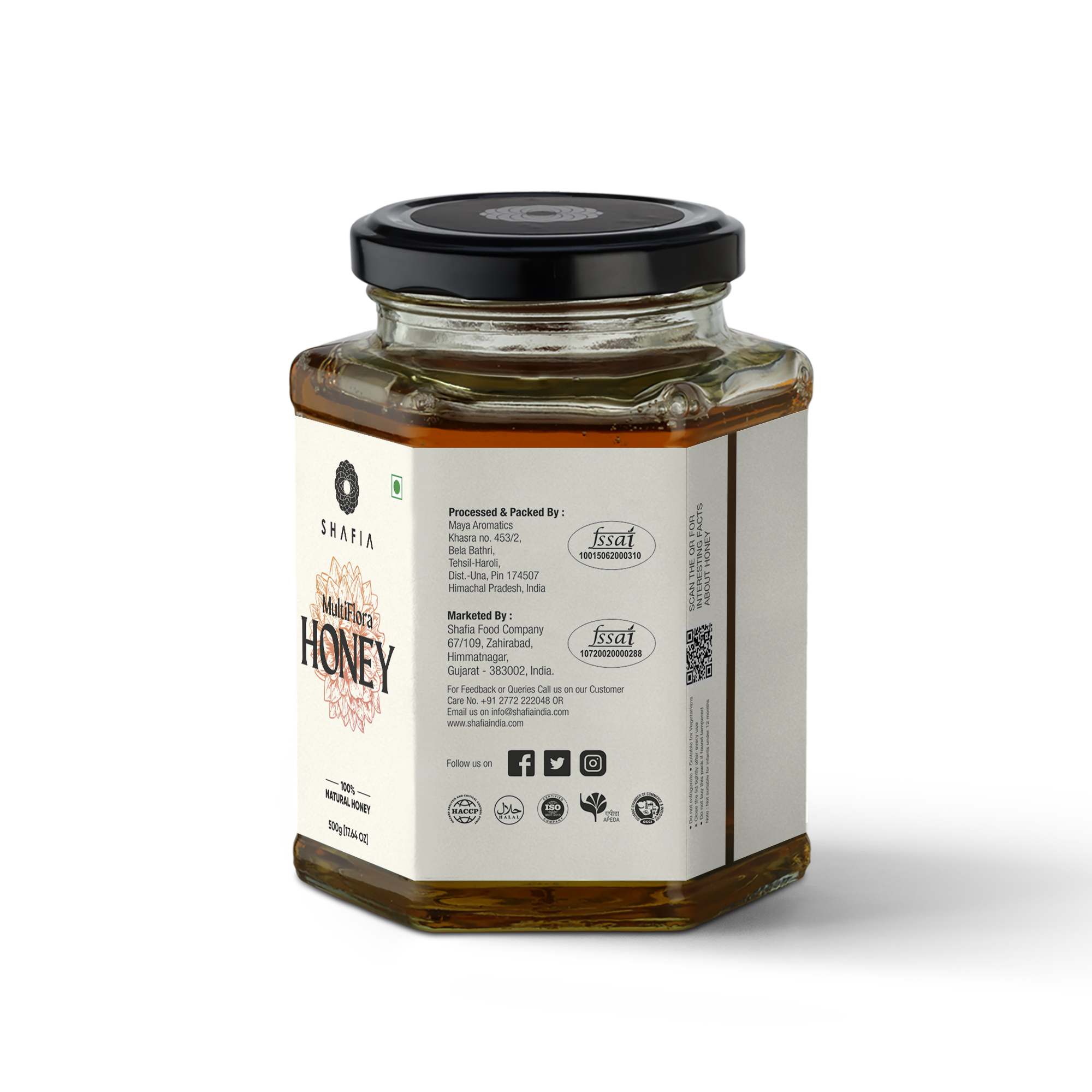 Multi Flora Honey - First Class Natural Honey, 18-month Shelf Life, 19% Moisture, Elongated Block Piece Packaging