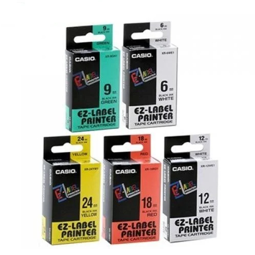 Multicolor Casio Label Tape