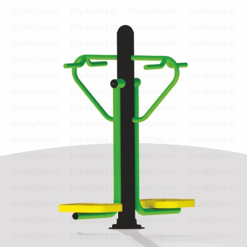 Stepper Single - 2.5 Ft X 2.1 Ft Manual Gym Equipment | Adjustable Strength Training, Foam Seat Cover, 1-year Warranty, Laser Welding Technology