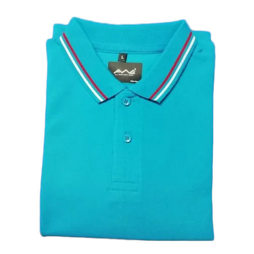 Blue Mens Cotton T-shirts