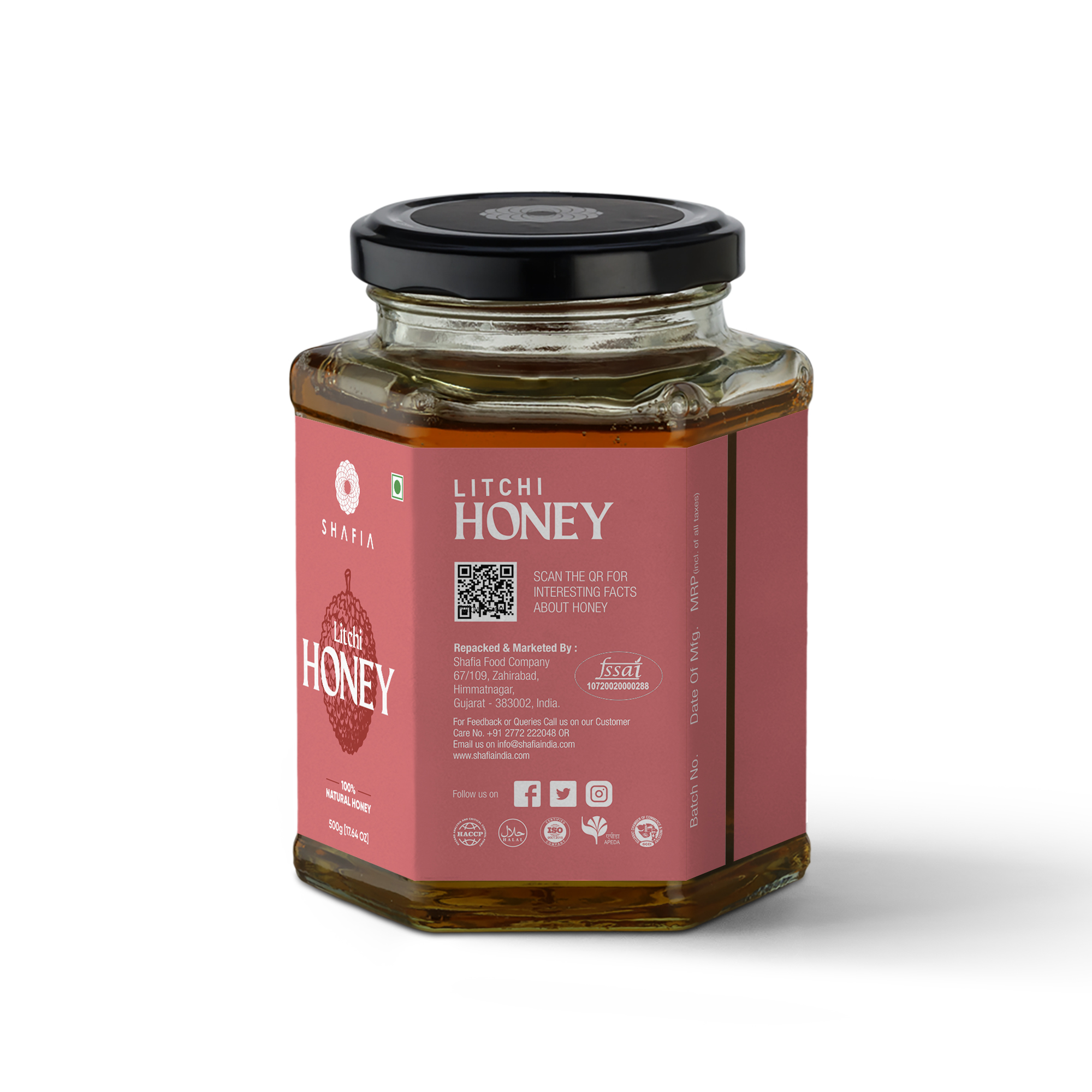 Litchi Honey - 18.80% Moisture, First Class Natural Honey With 18 Months Shelf Life