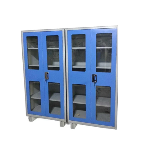 Blue Office Glass Door Almirah