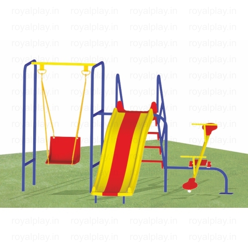 Playground Swing Slide Combo Set - Material: Frp