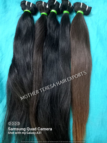 Indian Long Straight Human Hair - Color: Natural Brown