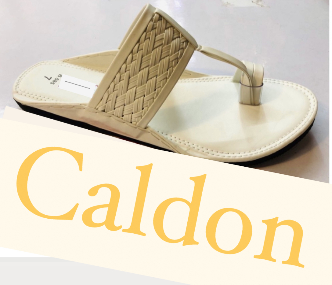 Kolhapuri Footwear - Leather, Customized Size, Coffee And Beige Color Options | Semi-traditional Kolhapuri Style For Men