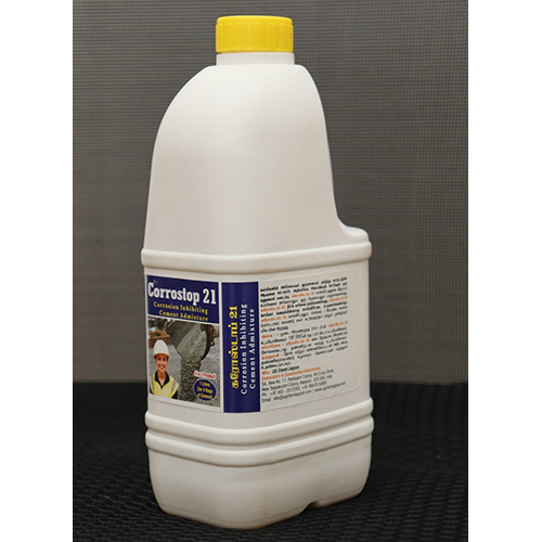 1 Ltr Corrostop 21 Corrosion Inhibiting Cement Admixture - High Purity Liquid, Effective Protection For Embedded Steel In Foundations, Walls, And Floors