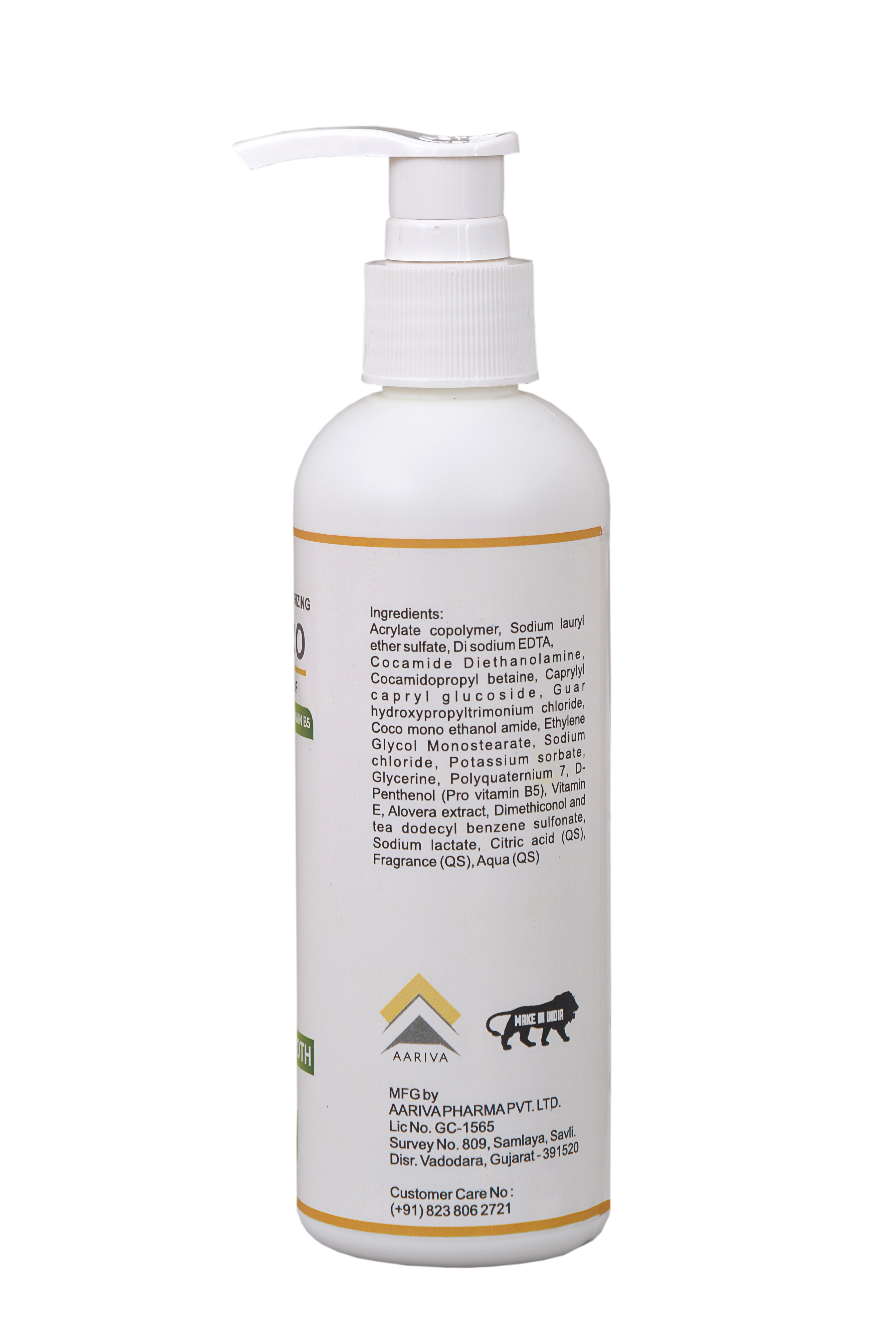 Alovera Shampoo - 200 Ml Gel , White | Pro Vitamin B5 For Shine, Vitamin E For Healthy Scalp, Moisturizes To Keep Hair Smooth And Soft