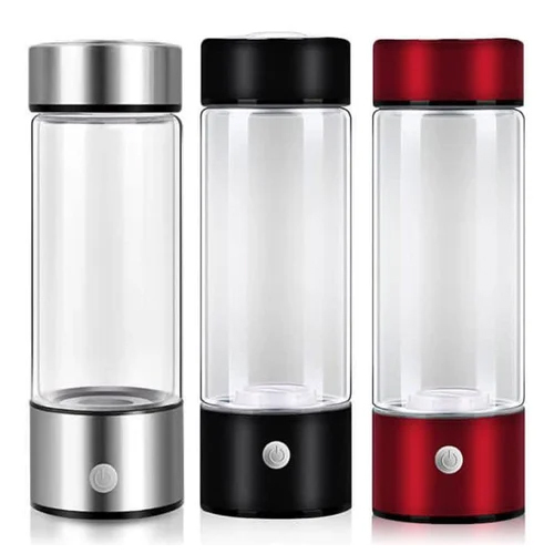 सिल्वर-ट्रांसपेरेंट हाइड्रोजन रिच वॉटर बॉटल