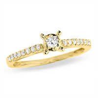 Bold American Diamond Sevanteen Stone Centre Big Ring # Bor0012