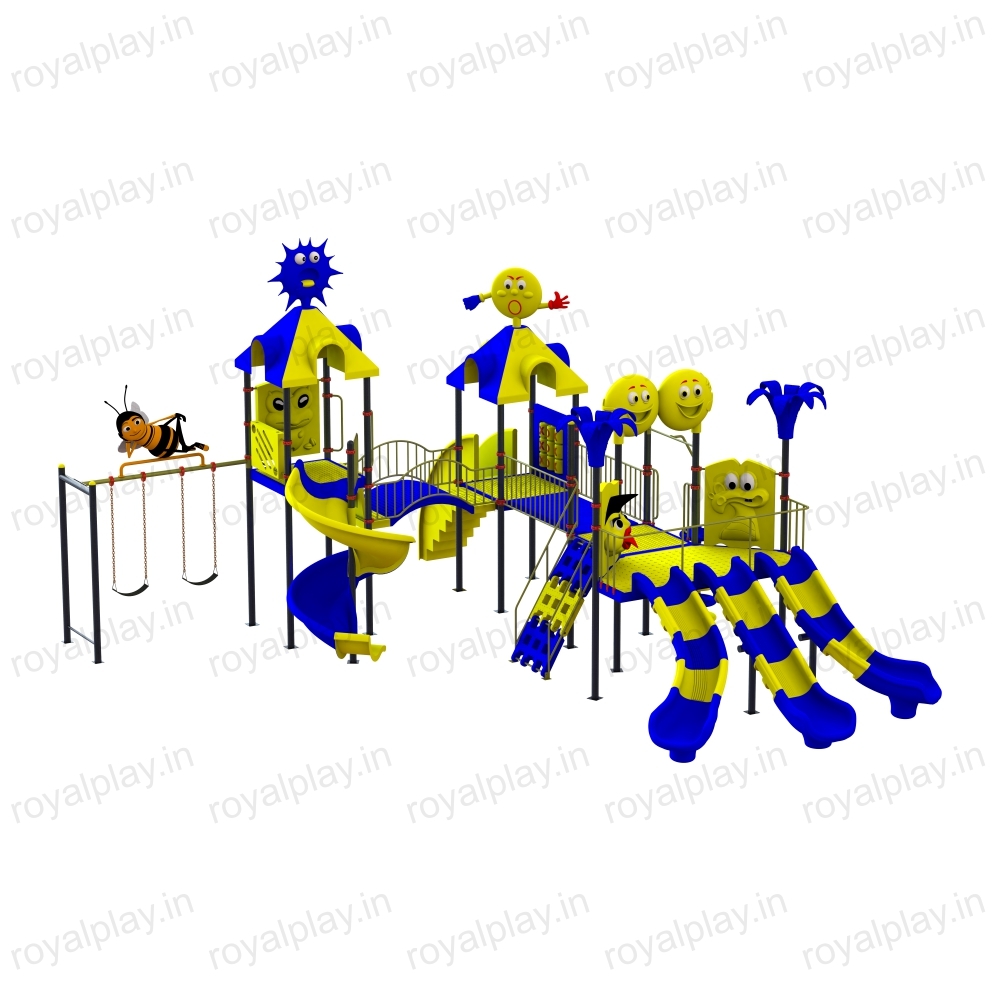 Children Multi Play Station With Swing - Color: Multicolor