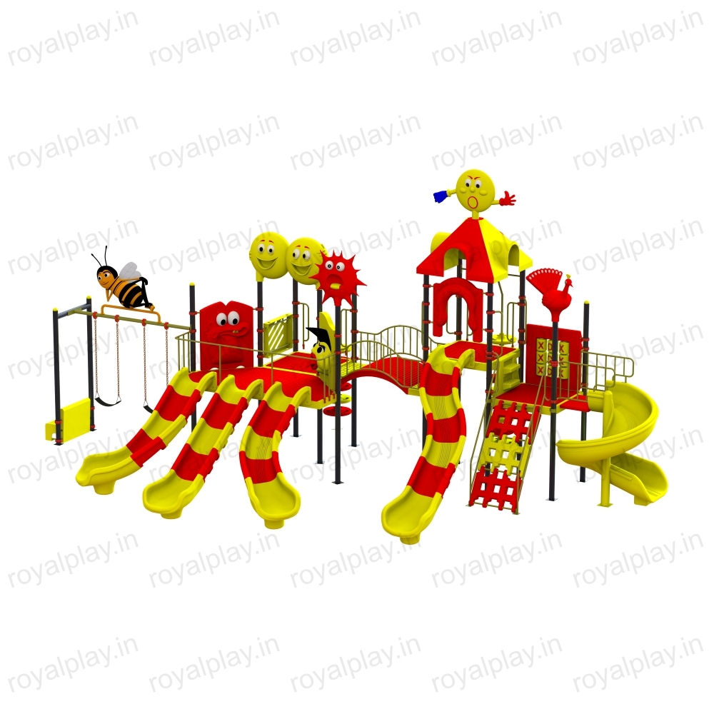 Children Multi Play Station With Swing - Color: Multicolor