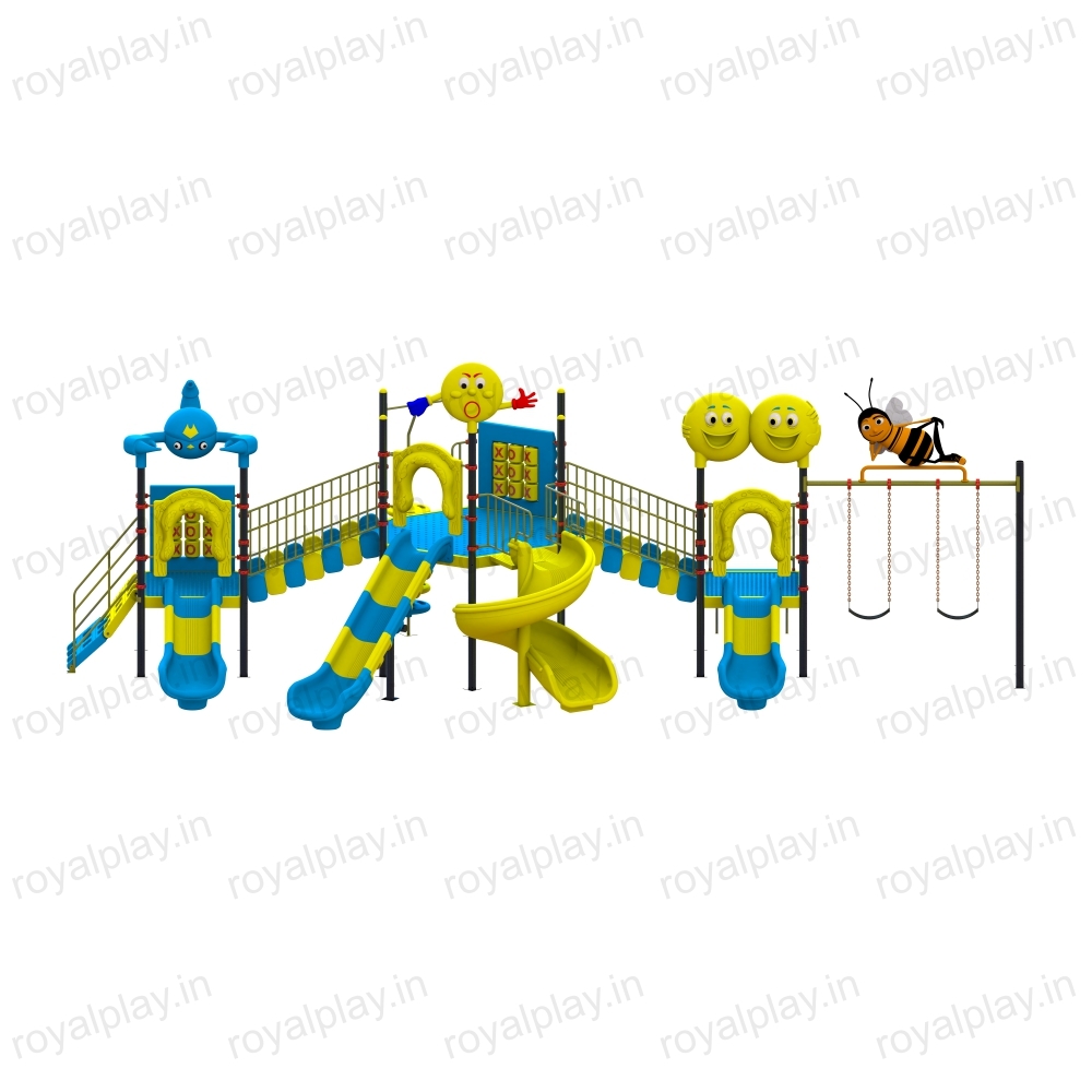 Children Multi Play Station With Swing - Color: Multicolor