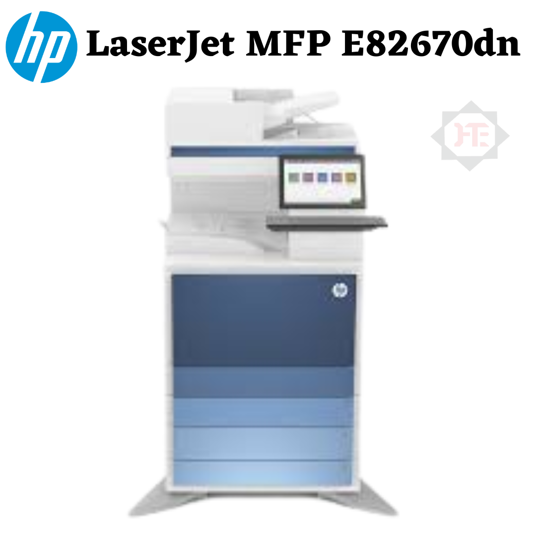 White Hp Laserjet Managed Mfp E82670dn A3 Size Auto Duplex Copier Printer Scanner