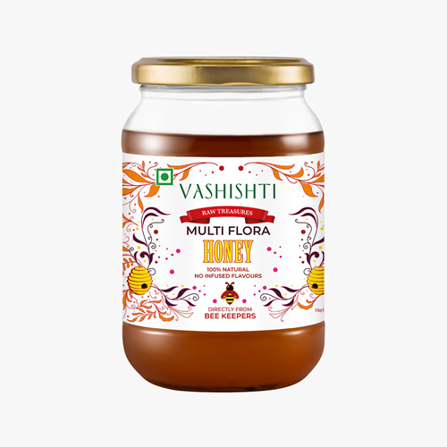 Multiflower Honey - 600 Gm | First Class Quality, Zero Moisture Content