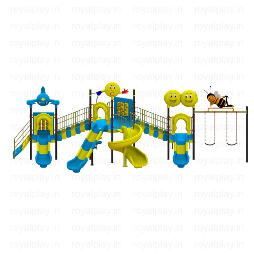 Children Outdoor Playground Equipment - Color: Multicolor