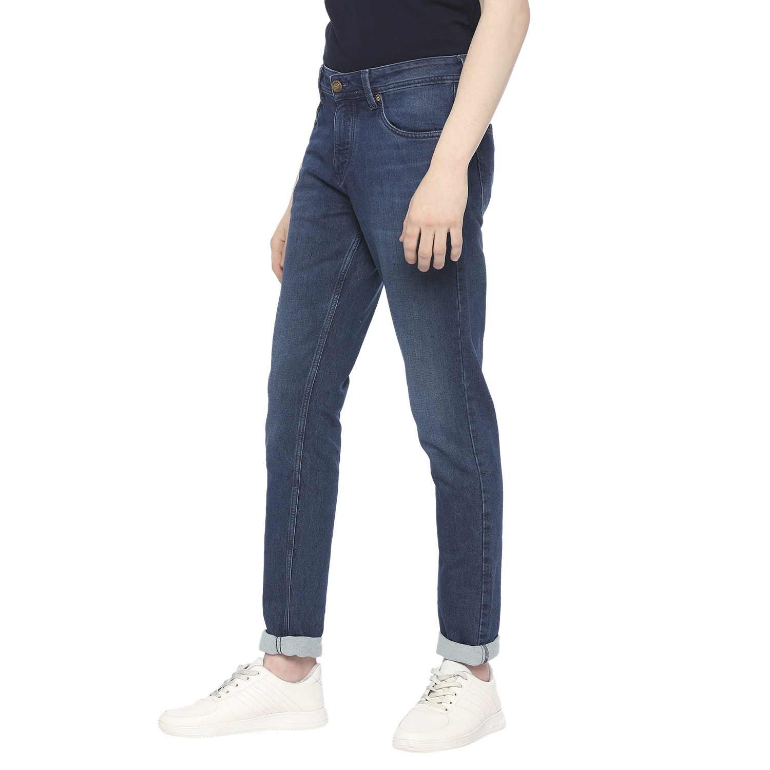Integriti Attitude-1082 Sknft Dex - Denim Skinny Fit Jeans | Washable, Plain Dyed, All Sizes, Suitable For All Seasons