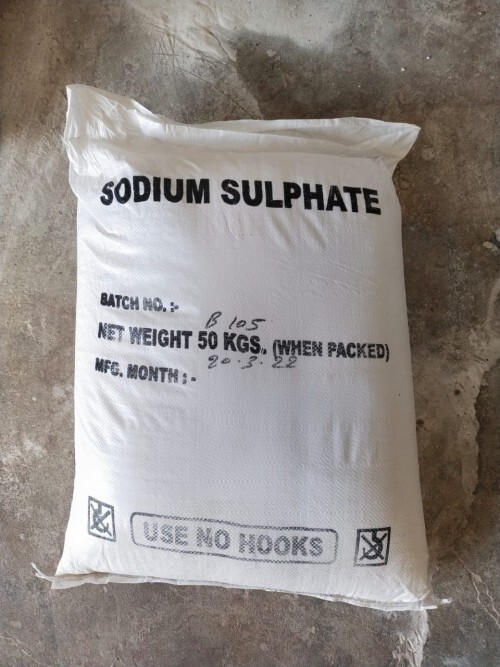 Sodium Sulphate - White Powder, 50 Kg Bags | 99% Purity, High Effectiveness, Long Shelf Life