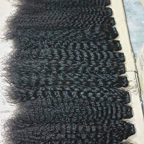 Curly Weft Hair Application: Profesional