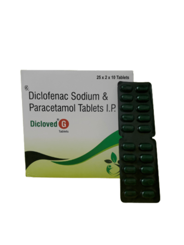 Diclofenac Sodium And Paracetamol Tablets IP - Pain Relief, Anti-Inflammatory, Oral Use | Suitable For Adults, General Medicines, Room Temperature Storage, Sealed Packaging