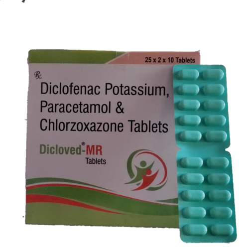 Diclofenac Potassium Paracetamol And Chlorzorzoxazone Tablets General Medicines