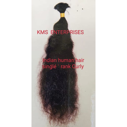 Single Rank Curly Indian Human Hair Application: Profesional