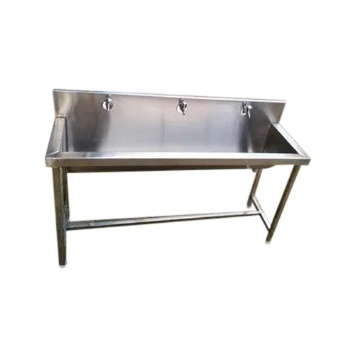 सिल्वर मोबाइल पोर्टेबल हैंड वॉश सिंक यूनिट